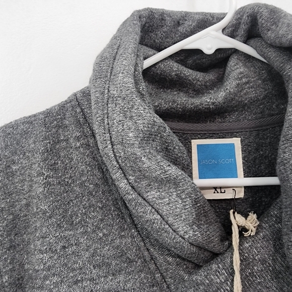 Jason Scott Men's Halas Shawl Collar Gray Sweater Sz XL - Picture 8 of 8